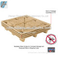 Low cost free fumigation european press wood pallet molding pallet